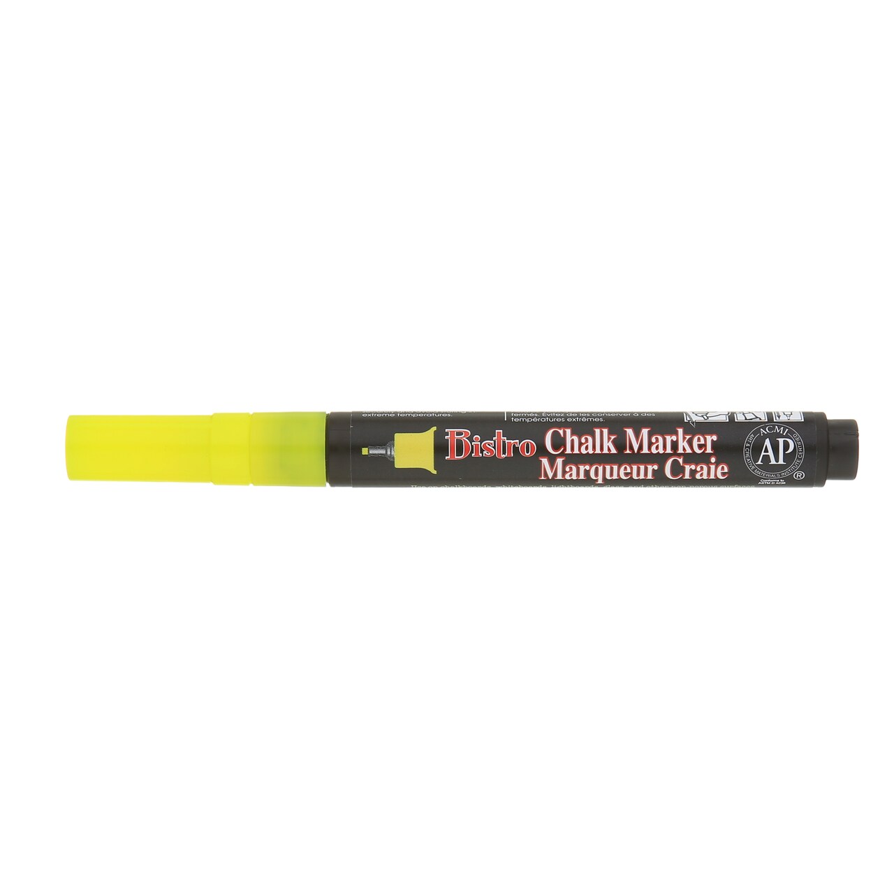 Uchida Bistro Chalk Marker, Extra-Fine, Fluorescent Yellow